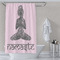Lotus Pose Shower Curtain Lifestyle