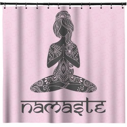 Lotus Pose Shower Curtain (Personalized)