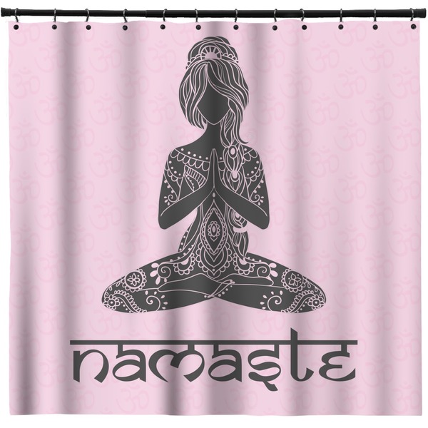 Custom Lotus Pose Shower Curtain - 71" x 74"