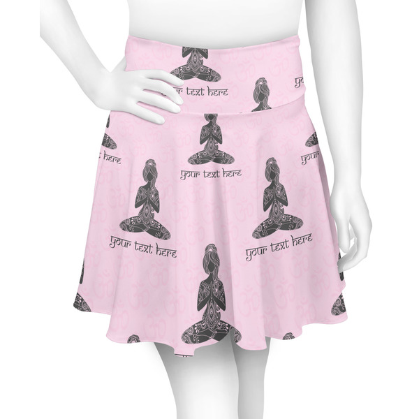 Custom Lotus Pose Skater Skirt - Small (Personalized)