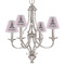 Lotus Pose Small Chandelier Shade - LIFESTYLE (on chandelier)