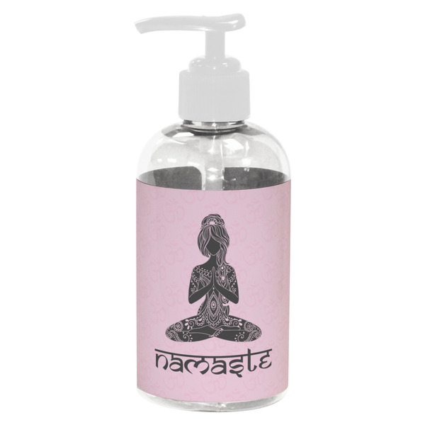 Lotus Pose Small Liquid Dispenser (8 oz) - White