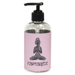 Lotus Pose Plastic Soap / Lotion Dispenser (8 oz - Small - Black)