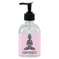 Lotus Pose Glass Soap & Lotion Bottle - Single Bottle