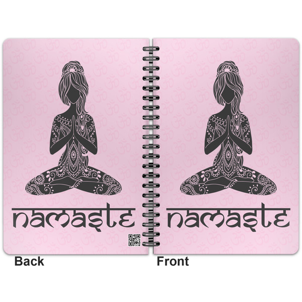 Lotus Pose Spiral Journal 7 x 10 - Apvl