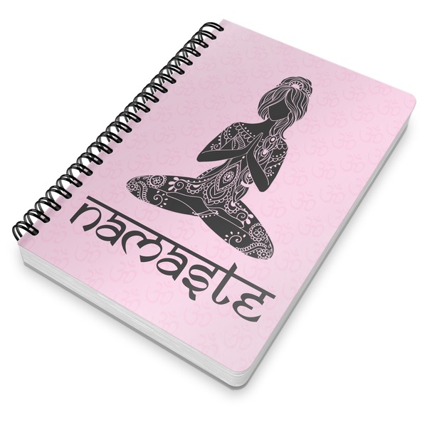 Lotus Pose Spiral Journal 7 x 10 - Main