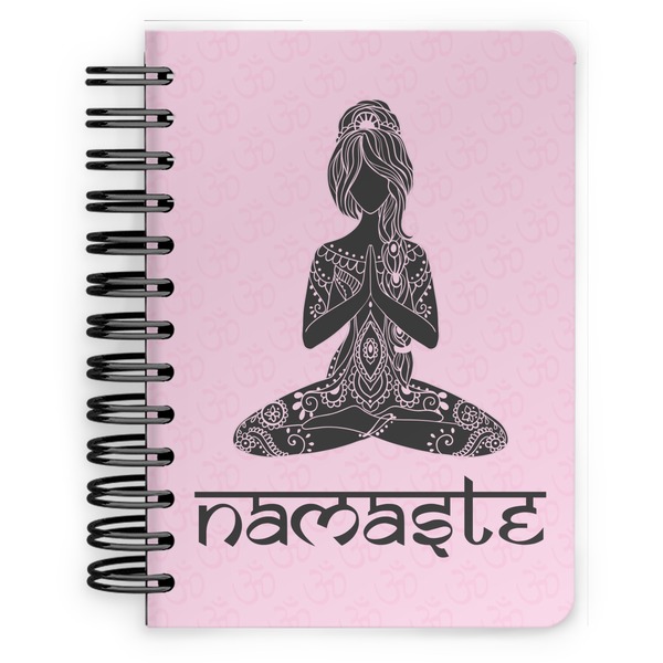 Custom Lotus Pose Spiral Notebook - 5x7