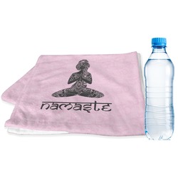 Lotus Pose Sports & Fitness Towel (Personalized)