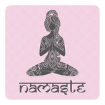 Lotus Pose Square Decal - XLarge (Personalized)