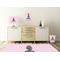 Lotus Pose Square Wall Decal Wooden Desk