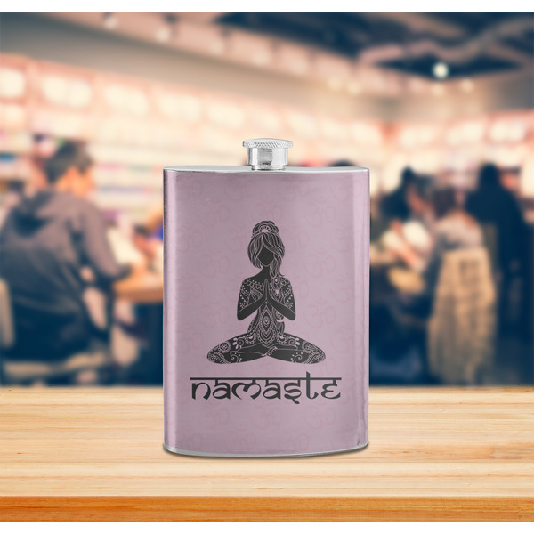 Lotus Pose Stainless Steel Flask - LIFESTYLE 2