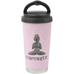Lotus Pose Stainless Steel Coffee Tumbler (Personalized)