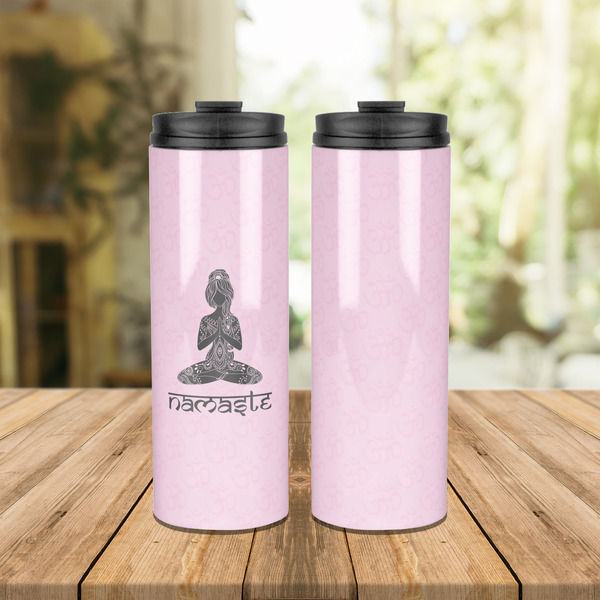 Lotus Pose Stainless Steel Tumbler - Lifestyle