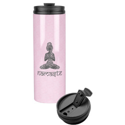 Lotus Pose Stainless Steel Skinny Tumbler