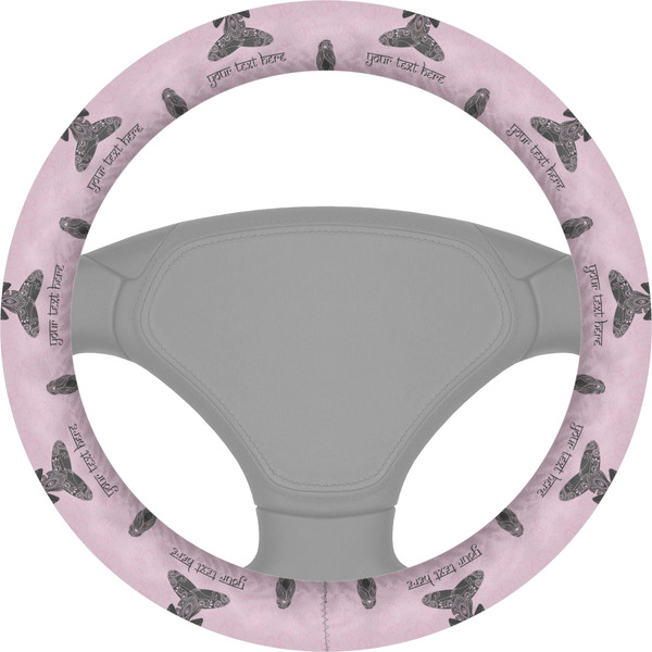 Custom Lotus Pose Steering Wheel Cover (Personalized)