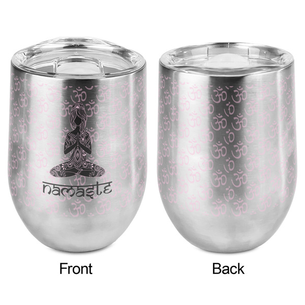 Lotus Pose Stemless Wine Tumbler - Full Print - Approval