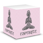 Lotus Pose Sticky Note Cube (Personalized)