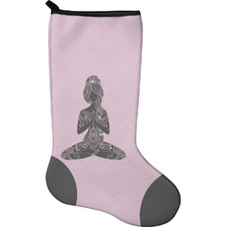 Lotus Pose Holiday Stocking - Single-Sided - Neoprene