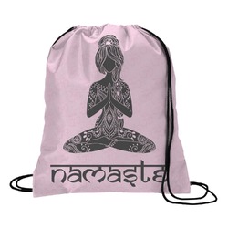 Lotus Pose Drawstring Backpack (Personalized)