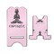 Lotus Pose Stylized Phone Stand - Front & Back - Large
