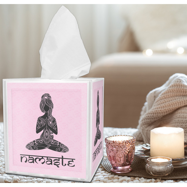 Lotus Pose Tissue Box - LIFESTYLE