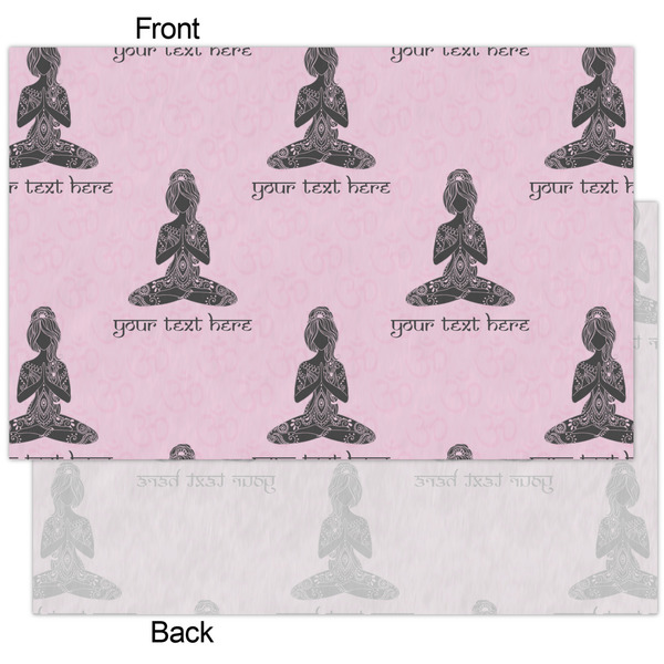 Lotus Pose Tissue Paper - Heavyweight - XL - Front & Back
