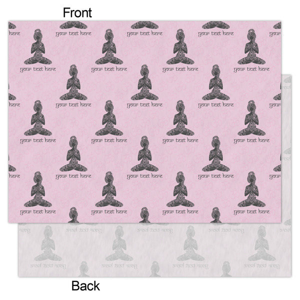 Lotus Pose Tissue Paper - Lightweight - Large - Front & Back