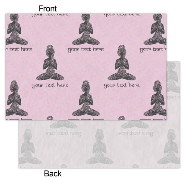Lotus Pose Tissue Paper - Lightweight - Small - Front & Back