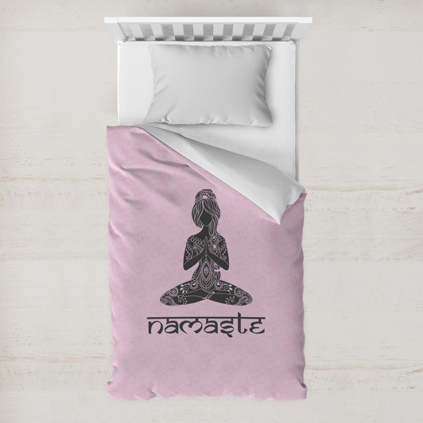 Custom Lotus Pose Toddler Duvet Cover