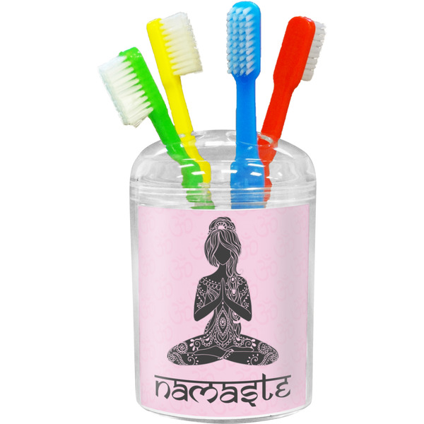 Custom Lotus Pose Toothbrush Holder (Personalized)