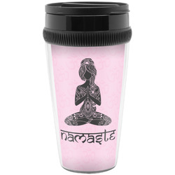 Lotus Pose Acrylic Travel Mug without Handle (Personalized)