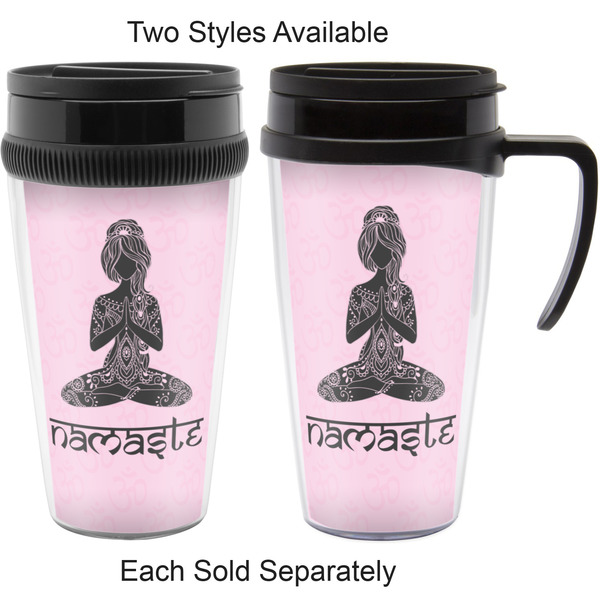 Lotus Pose Travel Mugs - with & without Handle