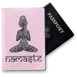 Lotus Pose Vinyl Passport Holder (Personalized)