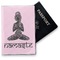 Lotus Pose Vinyl Passport Holder - Front