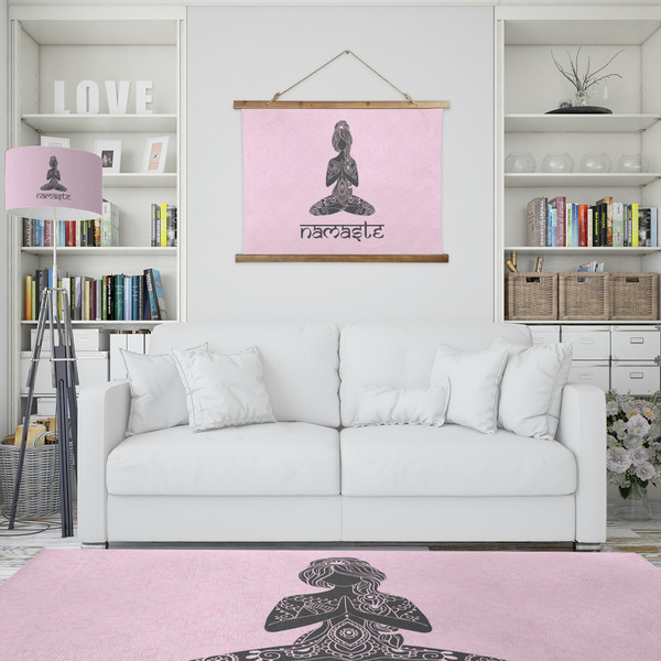 Lotus Pose Wall Hanging Tapestry - IN CONTEXT
