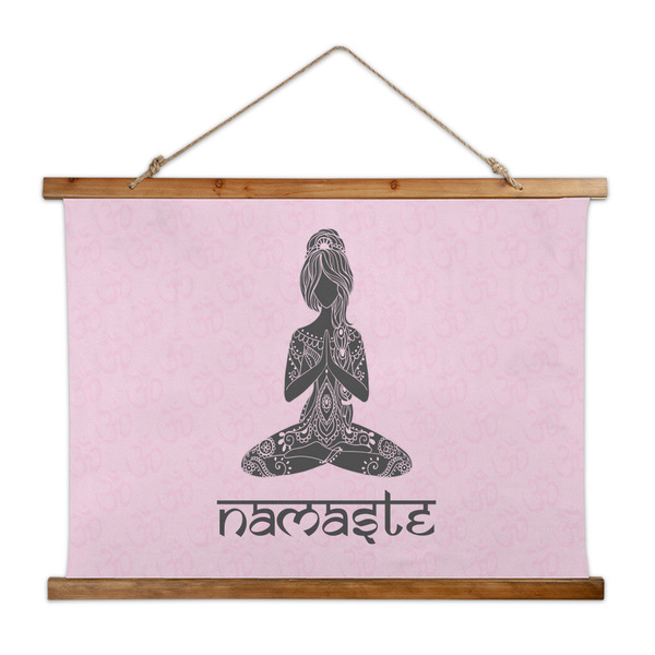 Custom Lotus Pose Wall Hanging Tapestry - Wide