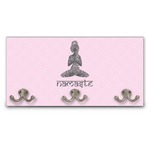 Lotus Pose Wall Mounted Coat Rack (Personalized)