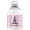 Lotus Pose Water Bottle Label - Single Front
