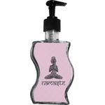 Lotus Pose Wave Bottle Soap / Lotion Dispenser (Personalized)