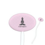 Lotus Pose Oval Plastic Stir Sticks