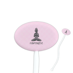 Lotus Pose Oval Plastic Stir Sticks