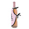 Lotus Pose Wine Bottle Apron - DETAIL WITH CLIP ON NECK