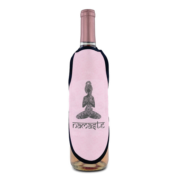 Lotus Pose Wine Bottle Apron - IN CONTEXT
