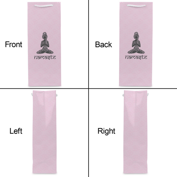 Lotus Pose Wine Gift Bag - Matte - Approval
