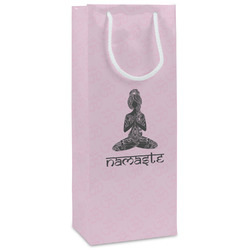 Lotus Pose Wine Gift Bags - Matte