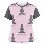 Lotus Pose Women's Crew T-Shirt - Medium (Personalized)