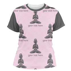 Lotus Pose Women's Crew T-Shirt - X Large (Personalized)