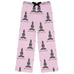 Lotus Pose Womens Pajama Pants - M (Personalized)