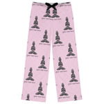 Lotus Pose Womens Pajama Pants - XL (Personalized)