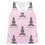 Lotus Pose Womens Racerback Tank Top - 2X Large (Personalized)